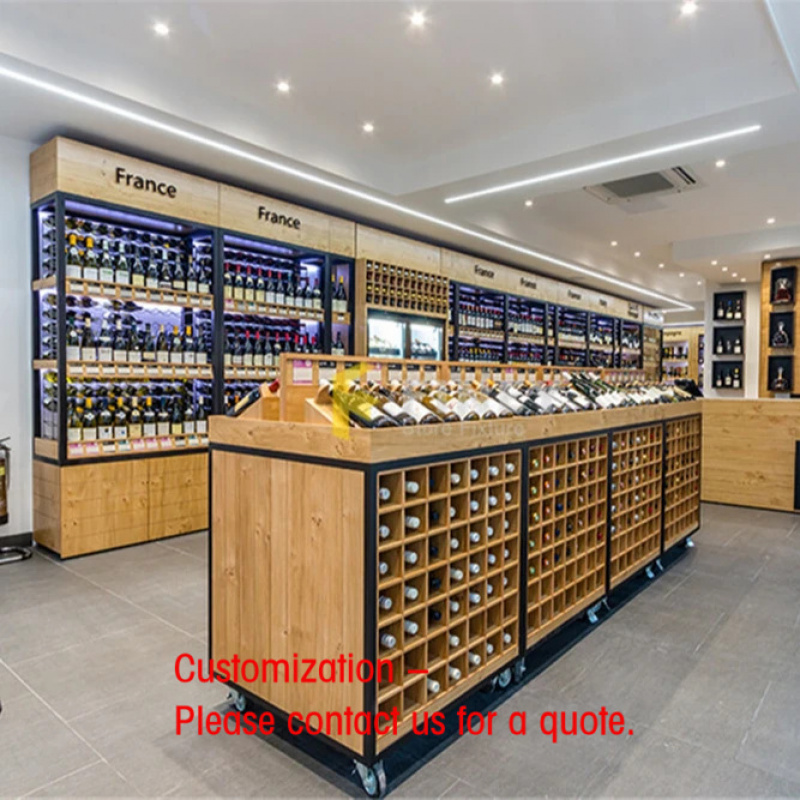 Interior Design Retail - Desain Interior Toko Anggur Kustom, Dekorasi