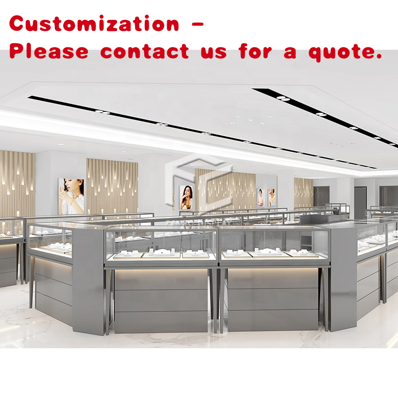 Interior Design Retail - Desain Interior Toko Perhiasan Kustom, Etalase