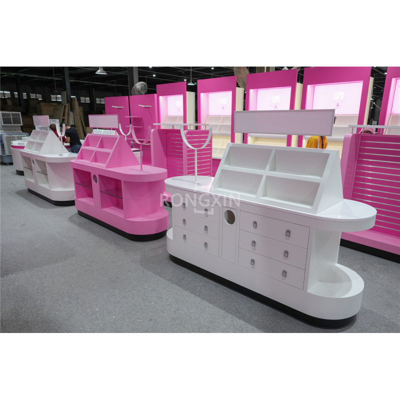 Rak Meja Toko Rias Kustom, Per - Interior Design Retail ulasan dan harga
