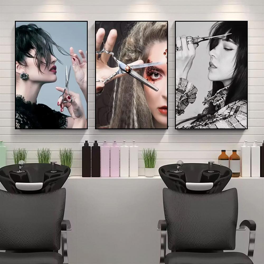 Poster Seni Dinding HD Salon R - Interior Design Illustrated ulasan dan harga