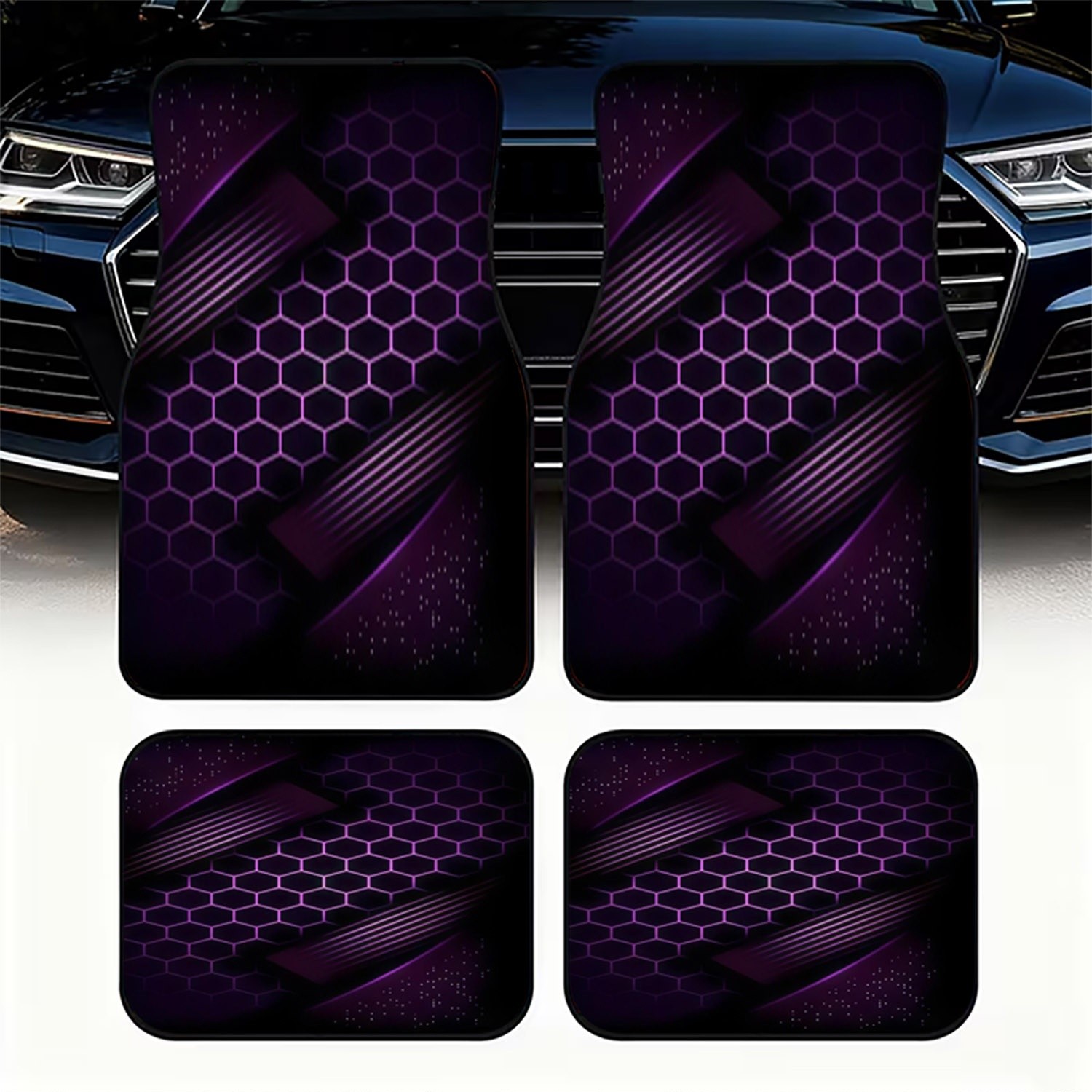 4pcs Karpet Lantai Mobil Bahan - Interior Design Grid ulasan dan harga