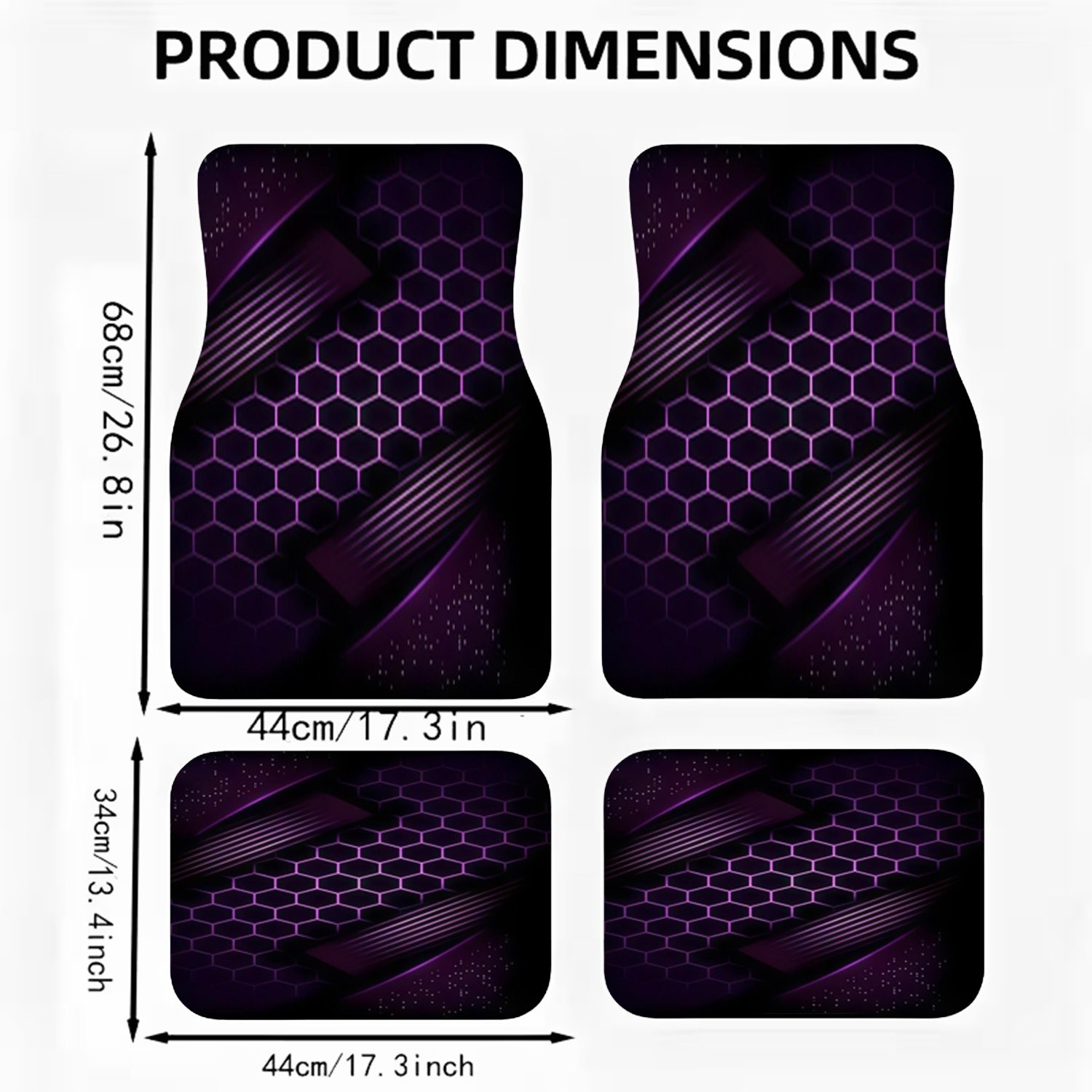 4pcs Karpet Lantai Mobil Bahan - Interior Design Grid ulasan dan harga