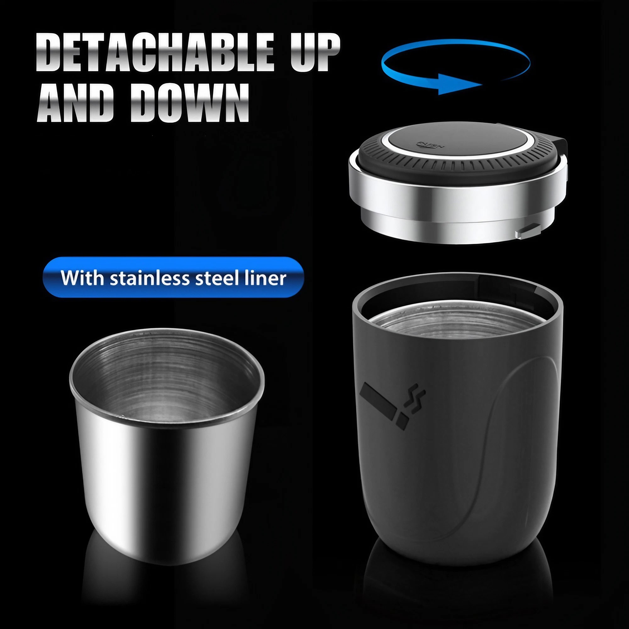 Asbak Mobil dengan Lampu LED,  - Interior Design Product ulasan dan harga