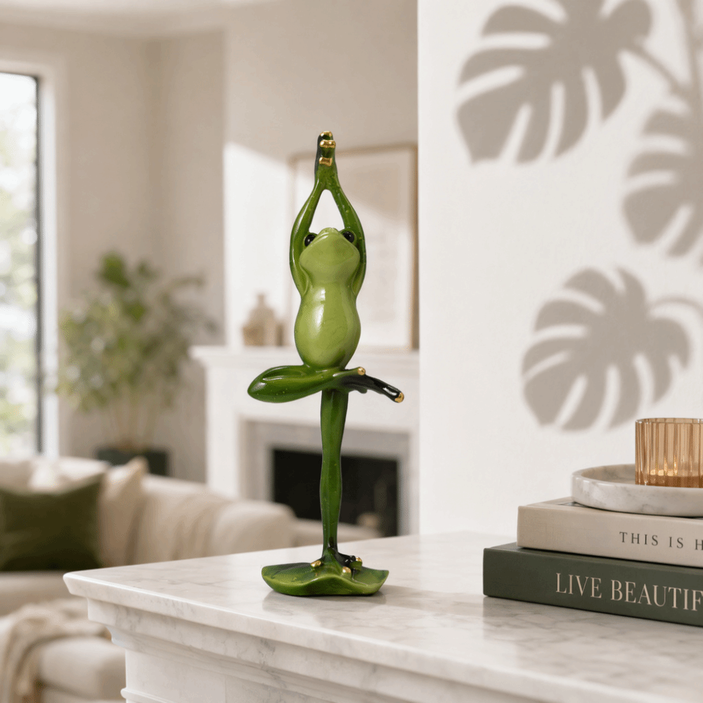 Figur Resin Amfibi Pose Yoga,  - Interior Design Product ulasan dan harga